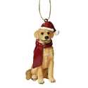 Golden Retriever Holiday Dog Ornament Sculpture