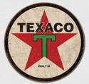 Texaco '36 Round Tin Sign