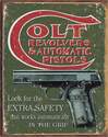 Colt Revolvers & Automatic Pistols Tin Sign