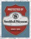 Protected By Smith & Wesson Since 1852 Tin Sign