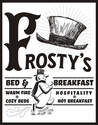 12-1/2 x 16-Inch Frosty's Bed & Breakfast Tin Sign