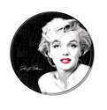 Black & White Marilyn Monroe Round Tin Sign