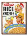 12-1/2 X 16-Inch Vintage Kellogg's Rice Krispies Tin Sign