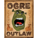 12-1/2-Inch X 16-Inch Shrek "Ogre Outlaw" Tin Sign