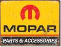 Mopar Logo Parts And Accessories Vintage 64-71 Tin Sign