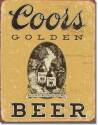 Coors Golden Beer Vintage Tin Sign