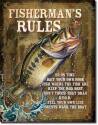 Jq Fishermans Rules Tin Sign