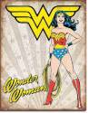 Dc Comics Justice League Retro Wonder Woman Heroic Tin Sign