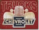 Chevrolet Trucks Vintage 40s Tin Sign