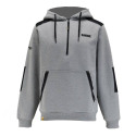 Heather Gray Logo 1/4 Zip Long Sleeve Men's Hoodie, L