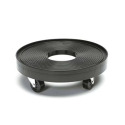 12-Inch Black Plant Dolly With Hole