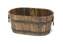 Small Oval Wooden Planter