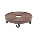 16-Inch Espresso Plant Dolly With Center Hole