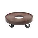 12-Inch Espresso Plant Dolly With Center Hole