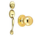 Polished Brass Coventry 2-Way Latch Entry Door Handle Set With Knob
