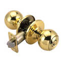 Polished Brass Ball 2-Way Adjustable Entry Door Knob