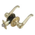 Polished Brass Pro Scroll Privacy Lever