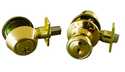 Polished Brass Terrace 6-Way Universal Entry Door Knob And Deadbolt Combo