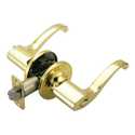 Polished Brass Pro Scroll Entry Lever
