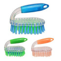 6-Inch Plastic Scrub Brush With Iron Shaped Handle