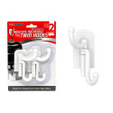 ProTouch White Rotating Adhesive Hooks, 2-Pack