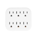 6-Outlet White Wall Tap