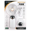 3-In-1 Rechargeable Portable Fan With Lanyard and LED Indicator