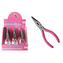 6-Inch Pink Long Nose Pliers