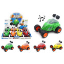Friction Powered Stunt Car With Lights And Sound, Assorted Colors