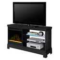 Ridley Black Ash Media Console With 20-Inch Electric Firebox