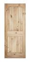 42-Inch X 84-Inch 2-Panel Knotty Pine V-Grooved Arch Barn Door