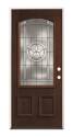 36-Inch X 80-Inch Left-Hand Mahogany Texas Star Pre-Finished Prehung Door  