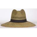 Dpc Men's Tan Vistula Rush Straw Safari Hat With 4-Inch Brim And Chin Cord