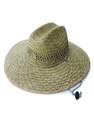 Dpc Geneva Rush Straw Lifeguard Hat With 4-1/4-Inch Brim And Chin Cord