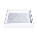 32 x 32-Inch White Fiberglass Shower Floor  