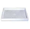 34 x 60-Inch White Fiberglass Shower Floor 