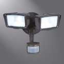 Motion Activated LED Twin Head 180 Bronze