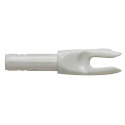 White 4MM Small Groove G Nock, 12-Pack