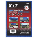 5 x 7-Foot Blue Economy Grade Poly Tarp