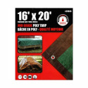 16 x 20-Foot Brown And Green Mid-Grade Reversible Poly Tarp