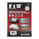 8 x 10-Foot White Economy Poly Tarp