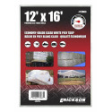 12 x 16-Foot White Economy Poly Tarp