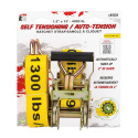 1-1/2-Inch x 15-Foot 4000-Pound Self Tensioning Ratcheting Tie-Down with J-Hooks