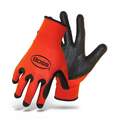 Medium Red/Black Glove With Tread Pattern Palm