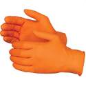 Large, 6Mil, Orange, Powder-Free, Textured, Disposable, Nitrile Glove, 50-Count