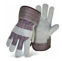 X-Large Gray/Plaid Glove With Leather Palm