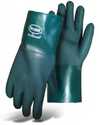 Large Green PVC Glove With 12-Inch Gauntlet Cuff