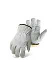 Medium Gray Split Leather Driver Glove