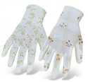 Ladies' Light Floral Nylon Knit Glove, Assorted Colors