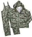 Medium Camouflage Lined PVC 3-Piece Rain Suit